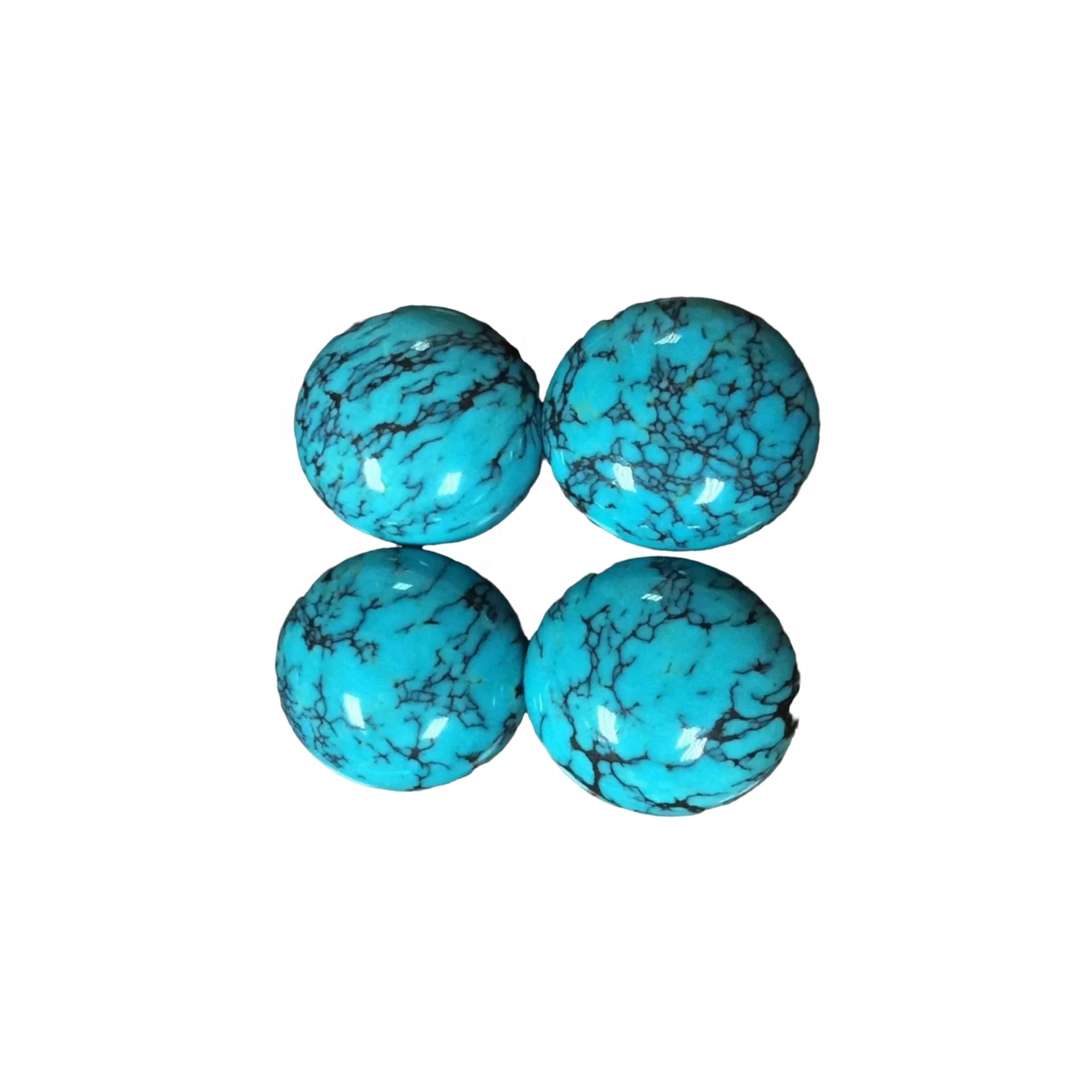 Natural Tibetan Turquoise Gemstone 3mm-15mm Round Shape Top Quality Turquoise Round Cabochon Turquoise Gemstone Jewelry Making