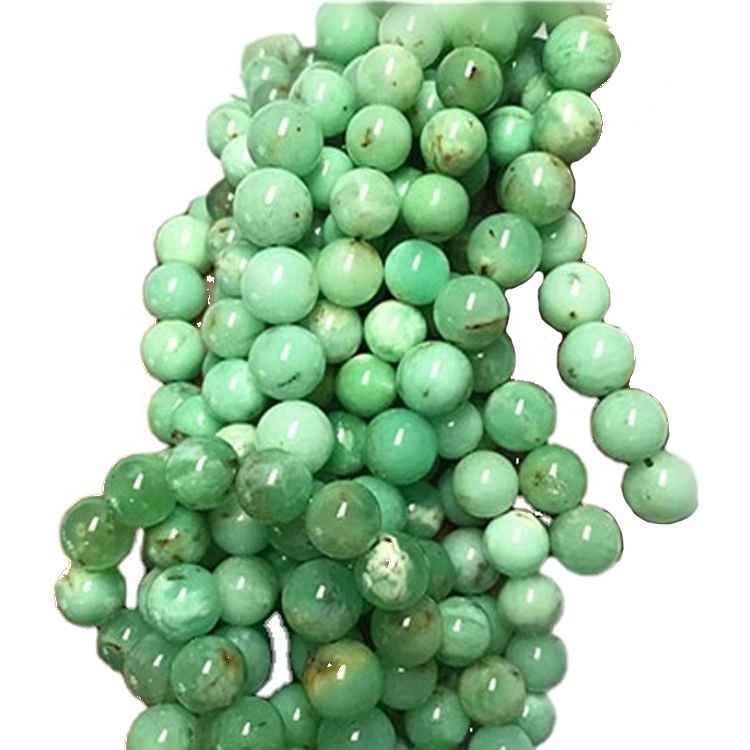 WHOLESALE  4mm 6mm 8mm 10mm Natural Chrysoprase Gemstone Beads Round Shape