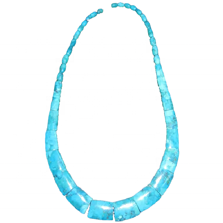 Fashion turquoise heishi beads necklace gemstone jewelry