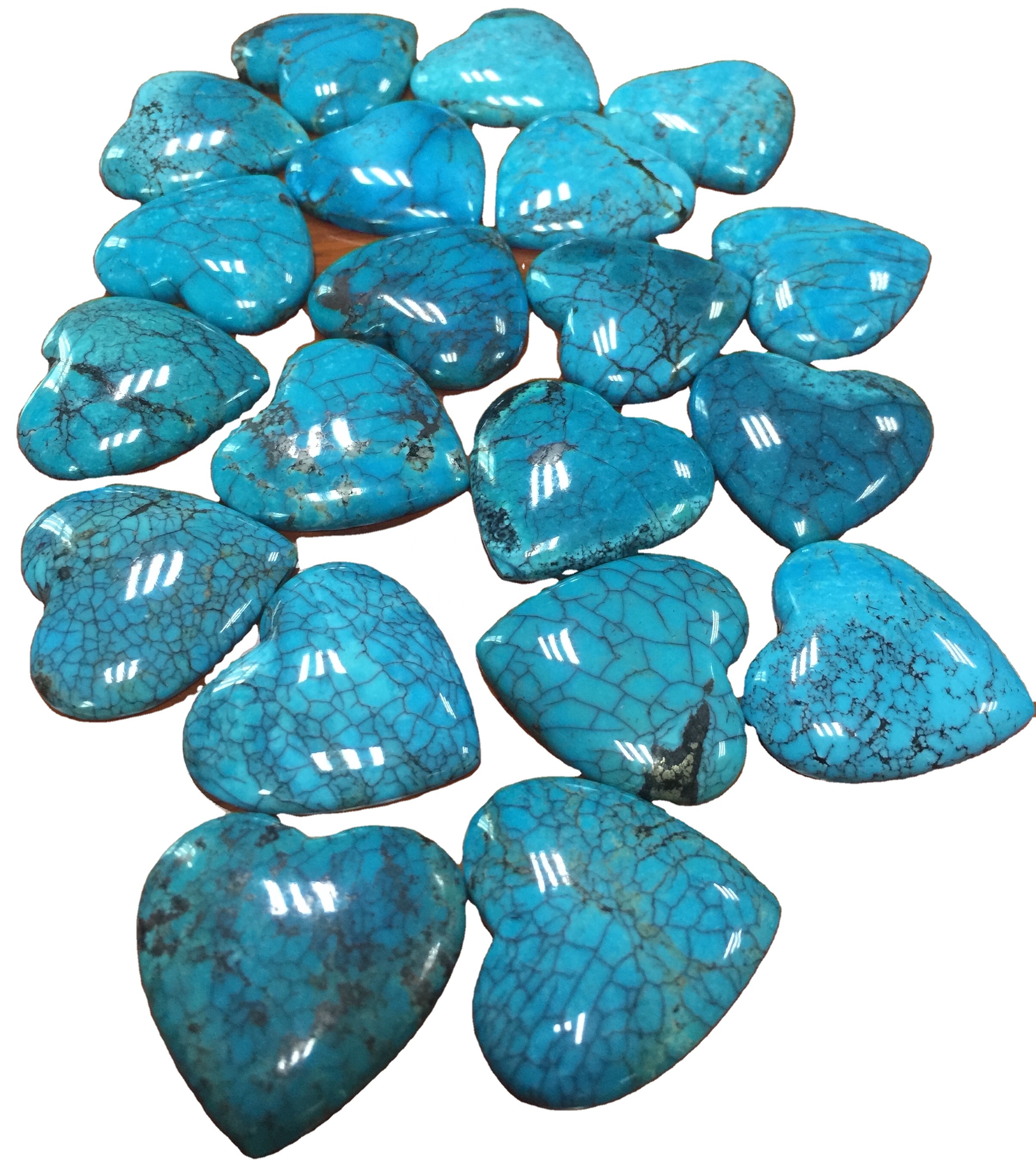 Custom natural turquoise cabochons alang sa sale suplay Manufacturer | ZH Mga Mutya 9