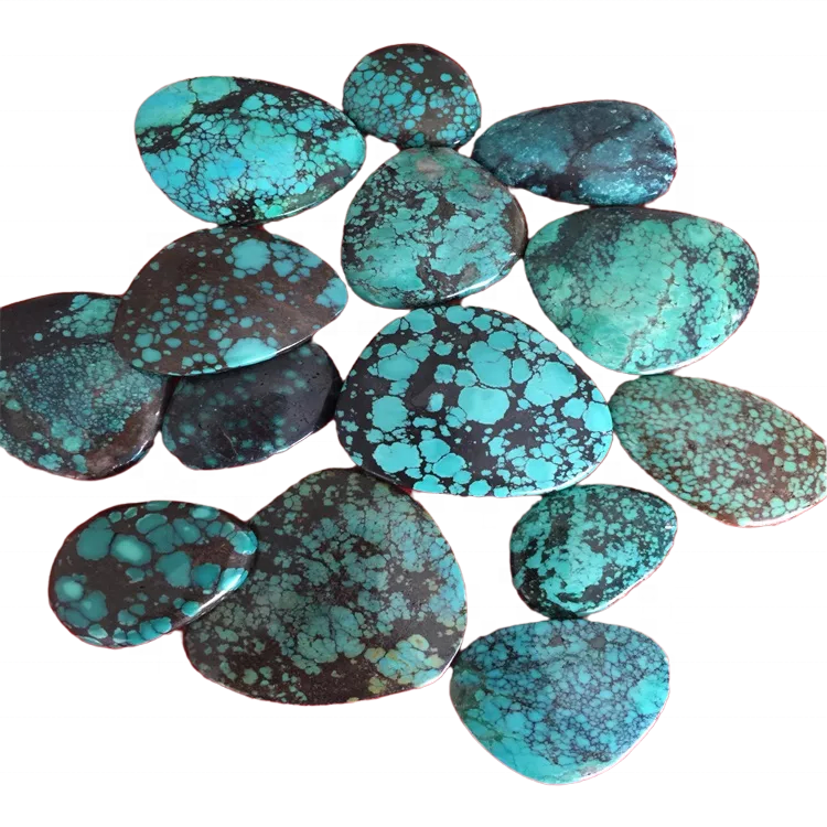 Mass quantity cut Turquoise gemstones