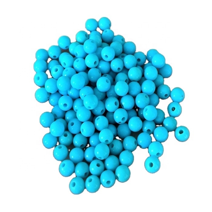Natural turquoise gemstone beads Turquoise Round Beads for piercing jewelry making