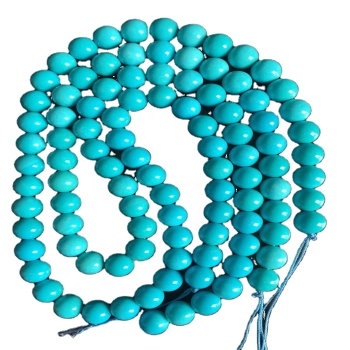 sleeping beauty Turquoise round beads