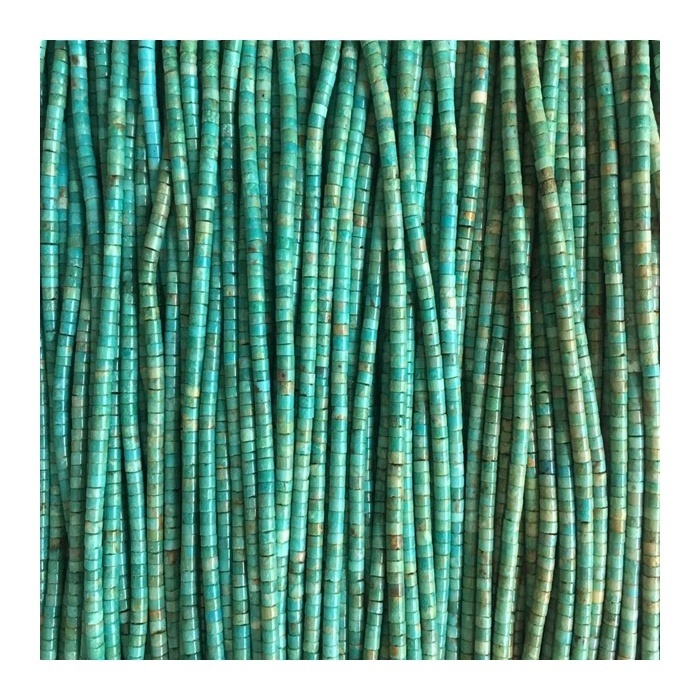 wholesale kingman natural turquoise Heishi beads