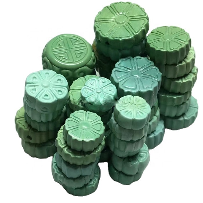 Natural Turquoise gemstone Turquoise carved beads for jewelry making