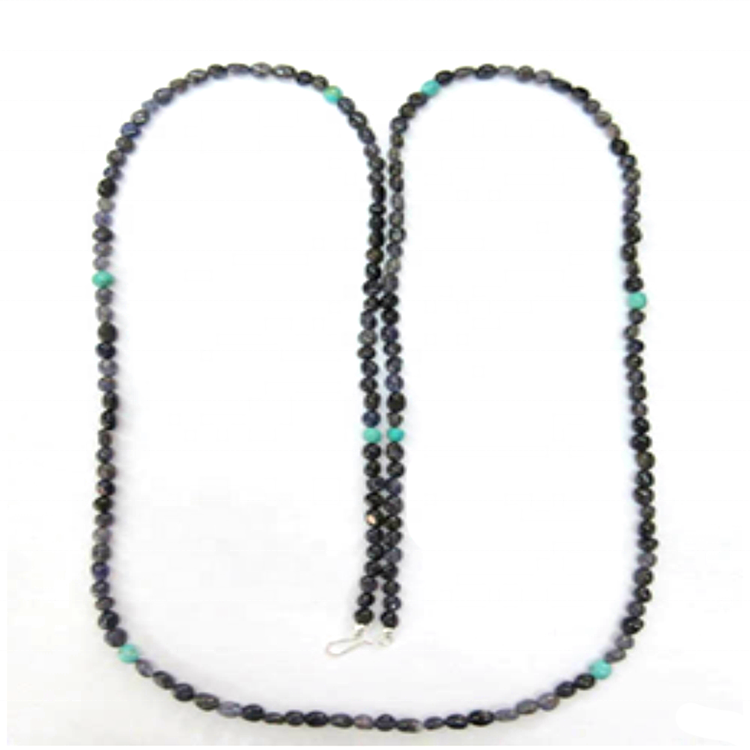 Irregular beads turquoise necklace jewellery