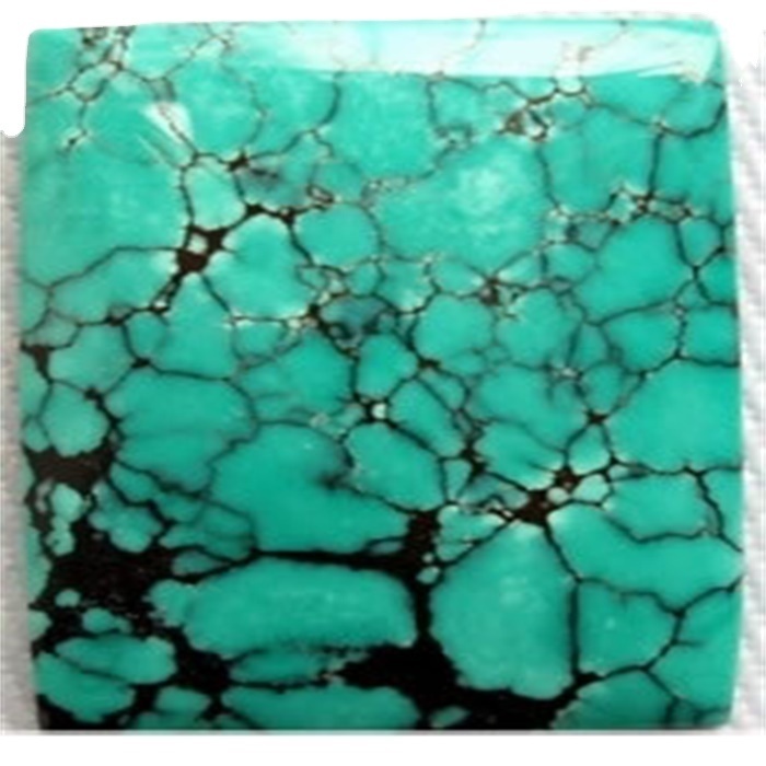 Real Natural Square shaped Tibetan Turquoise calibrated sizes 4mm to  20mm available