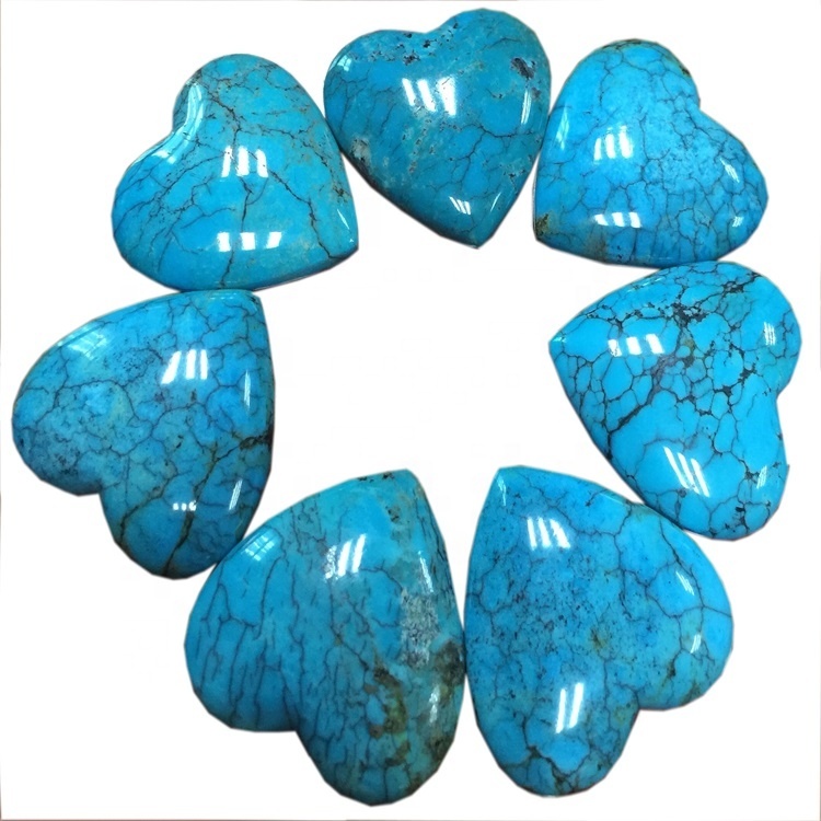 turquoise octopus heart cabochons jewelry  Turquoise  Heart Cabochon stone  Mineral Gift Healing