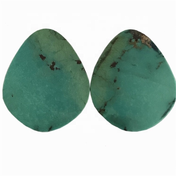 match Pair 100% naturally turquoise cabochons Natural Turquoise Pear Shape Calibrated Cabochon Available size
