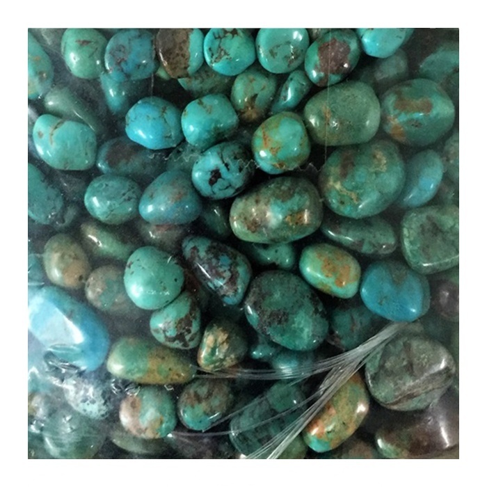 Natural Kingman Turquoise Loose Beads High Grade Turquoise Nugget Beads For Jewelry Making
