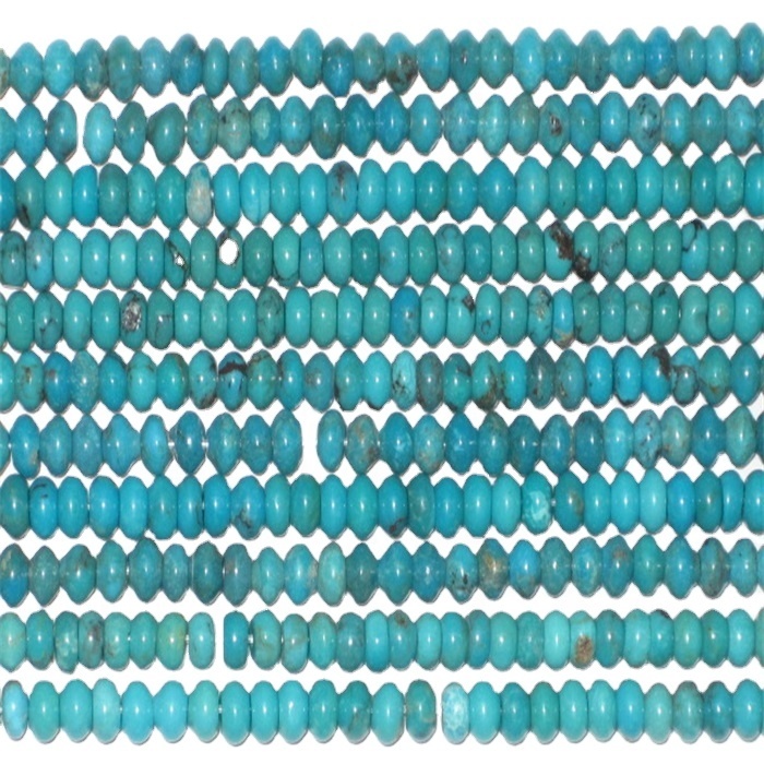 Turquoise Abacus Beads Rondell Blue Spacer beads Gemstone beads