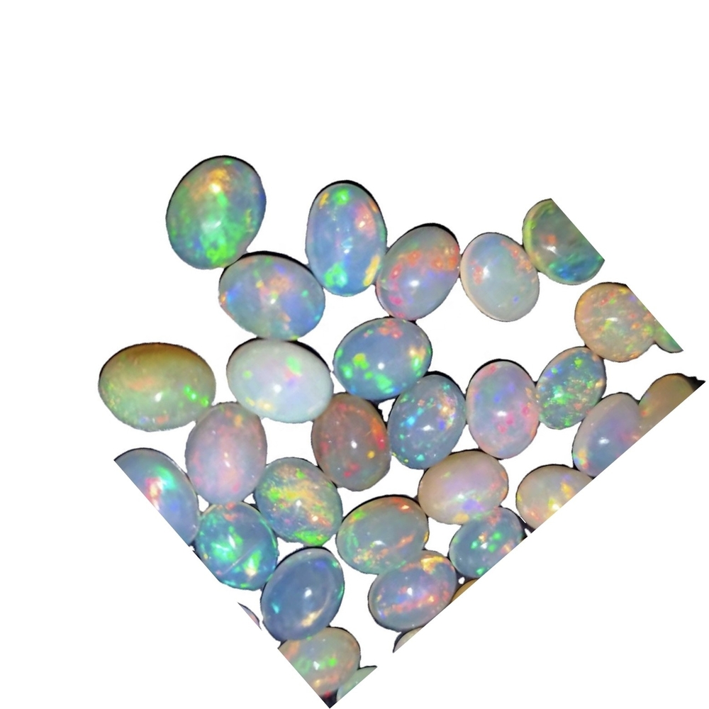 Natural opal gemstone semi-precious stone cabochon White Opal Fire Opal cabochon
