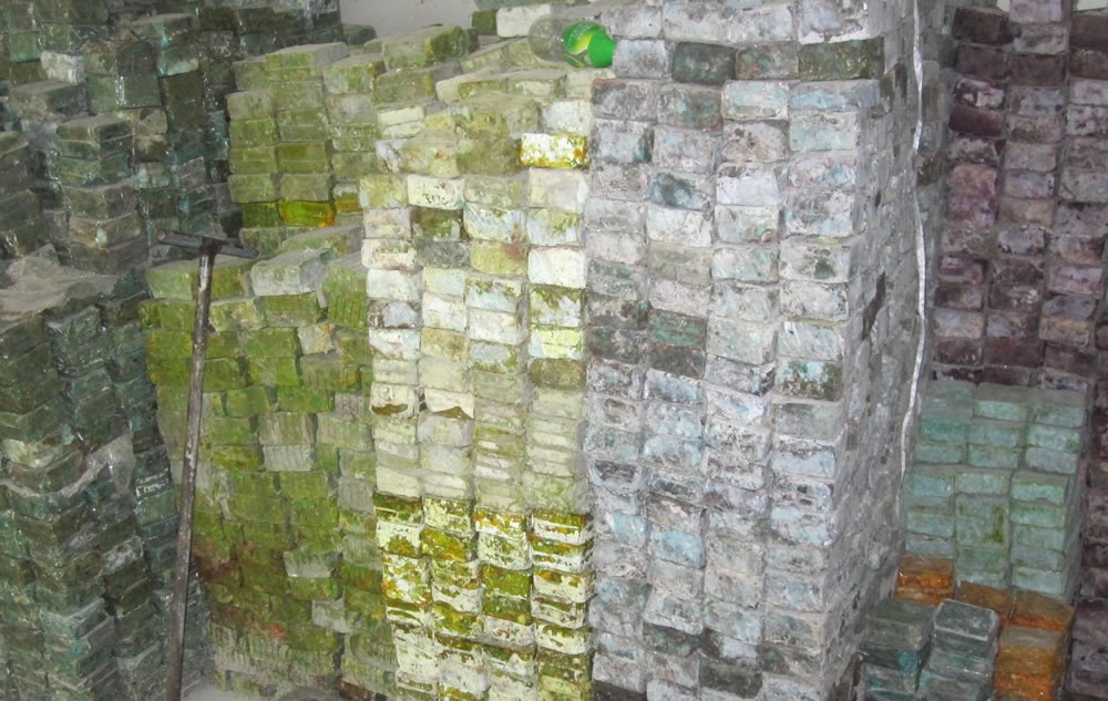 0 مواد اولیه فیروزه بلوک فشرده طبیعی | سنگهای ZH 8