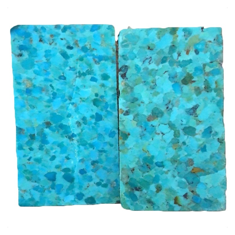 Mohave green compressed turquoise block