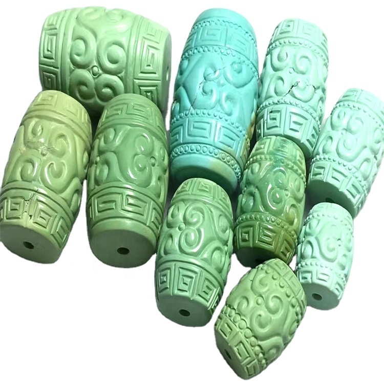 natural Carved Turquoise Beads jewelry Beads Turquoises Carbed By Hand From China