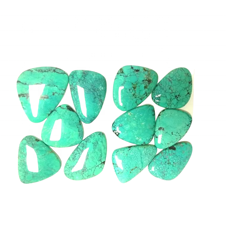 fashion quality natural hubei turquoise cabochon jewellery