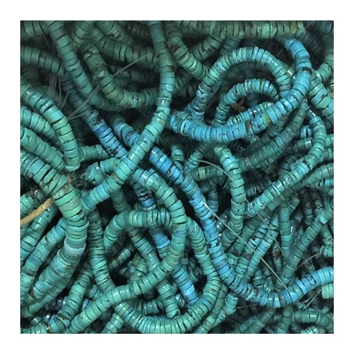 New heishi shape turquoise loose beads in bulk