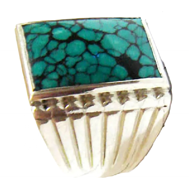 Turquoise ring jewellery Tibetan Turquoise Ring 925 Sterling Silver Rings