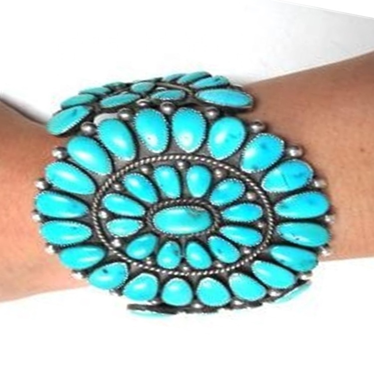 Turquoise bangles jewellery Turquoise and Sterling Silver Beaded Bangleerling Silver Turquoise Cuff