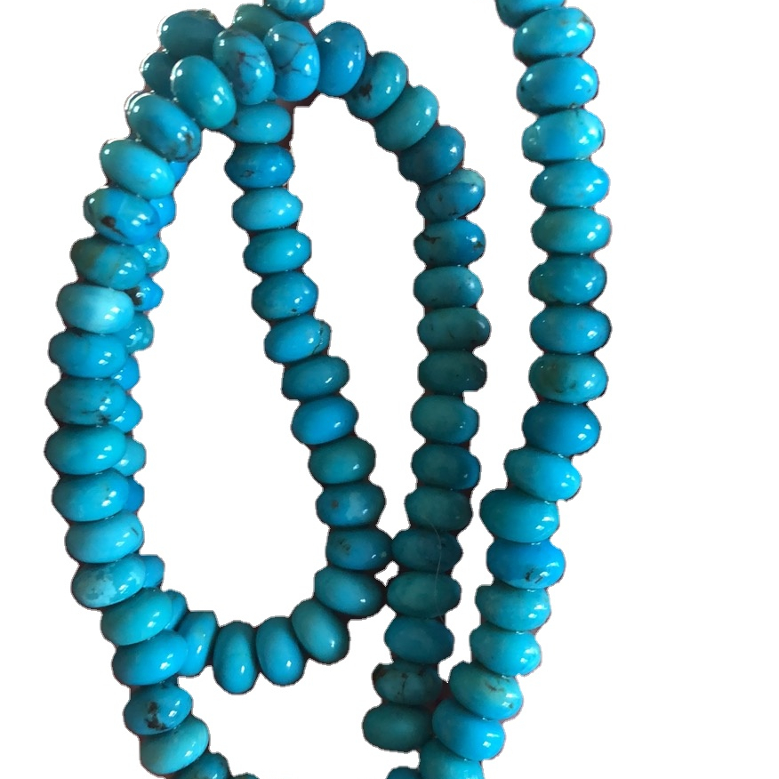 Turquoise Stone Abacus beads Blue Gemstone Beads