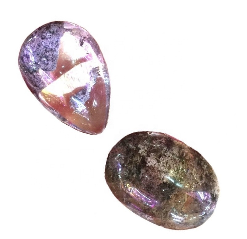 Natural Ghost Phantom Quartz Crystal Stone Pendant Gems Specimen Healing Pendant Jewelry Accessories