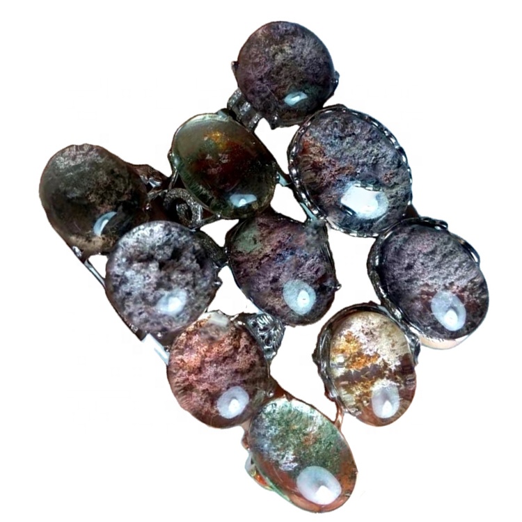 Wopanga mphete za turquoise Wopanga | ZH mtengo 8