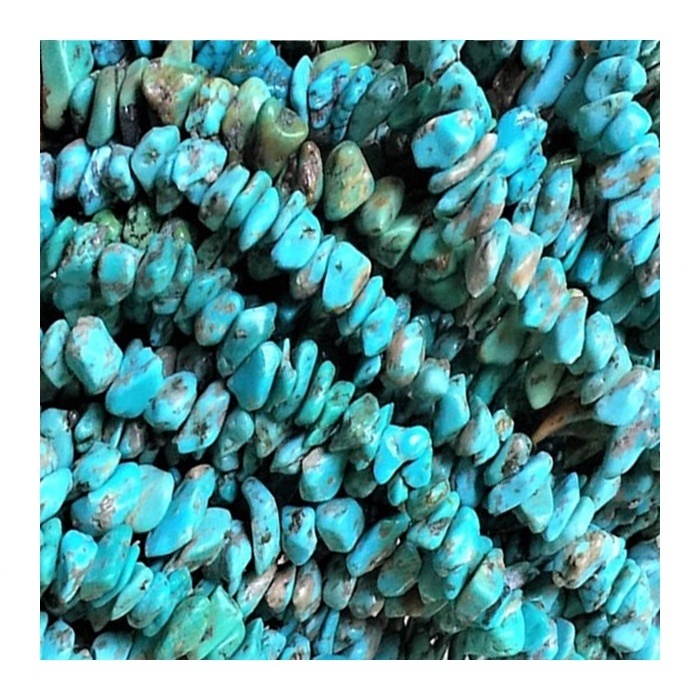 Natural Turquoise Chips Beads Genuine Turquoise Chips Raw Gemstone Chips Beads Tiny Drilled Nugget Bulk Loose Gravel Beads