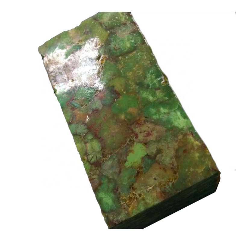 bronze vein Green yellow mohave naturally turquoise Block for gemstone jewelry making