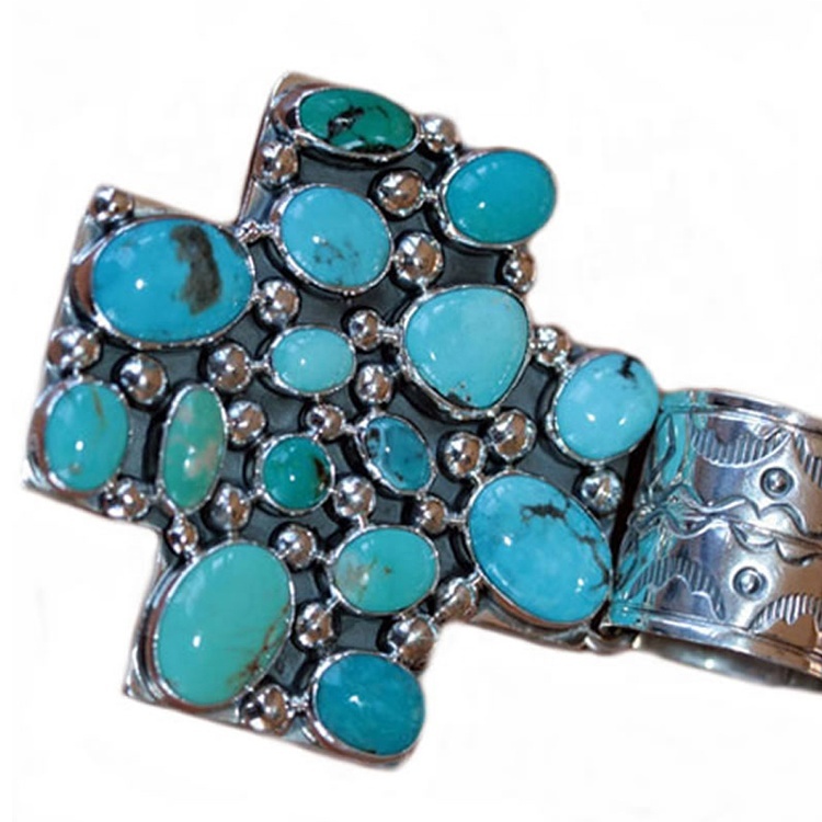 Traditional turquoise pendant jewellery 925 Sterling Silver Pendant Sleeping Beauty Turquoise Pendant