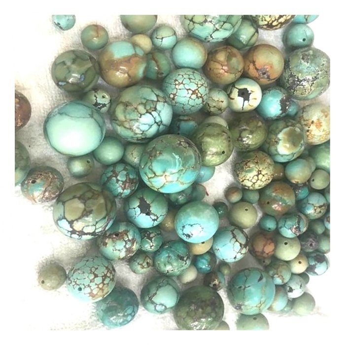 Turquoise beads round popular Beads jewelry Rustic gemstone beads