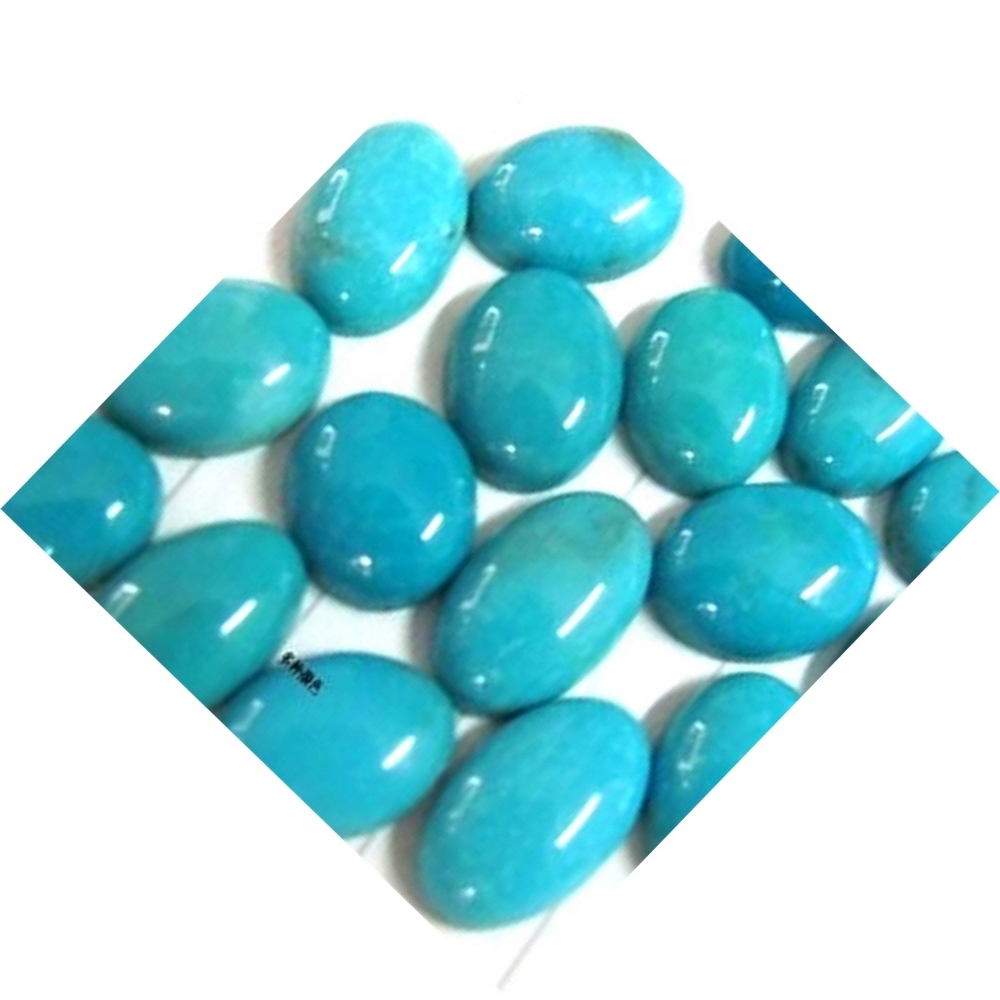 natural turquoise gemstone 16x22x7 MM Approx Beautiful Natural Turquoise Tibetan Gemstone Oval Shape Good Quality