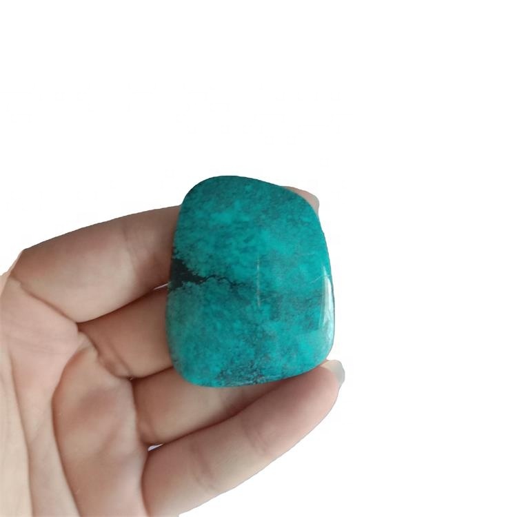 Precious Stones Matrix copper Turquoise Round Cabochons Turquoise Irregular Shaped Blue