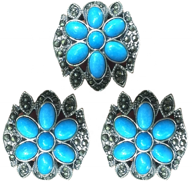ZH Gems | Perfect Turkoise Stud Earrings Professionell leverantör 8