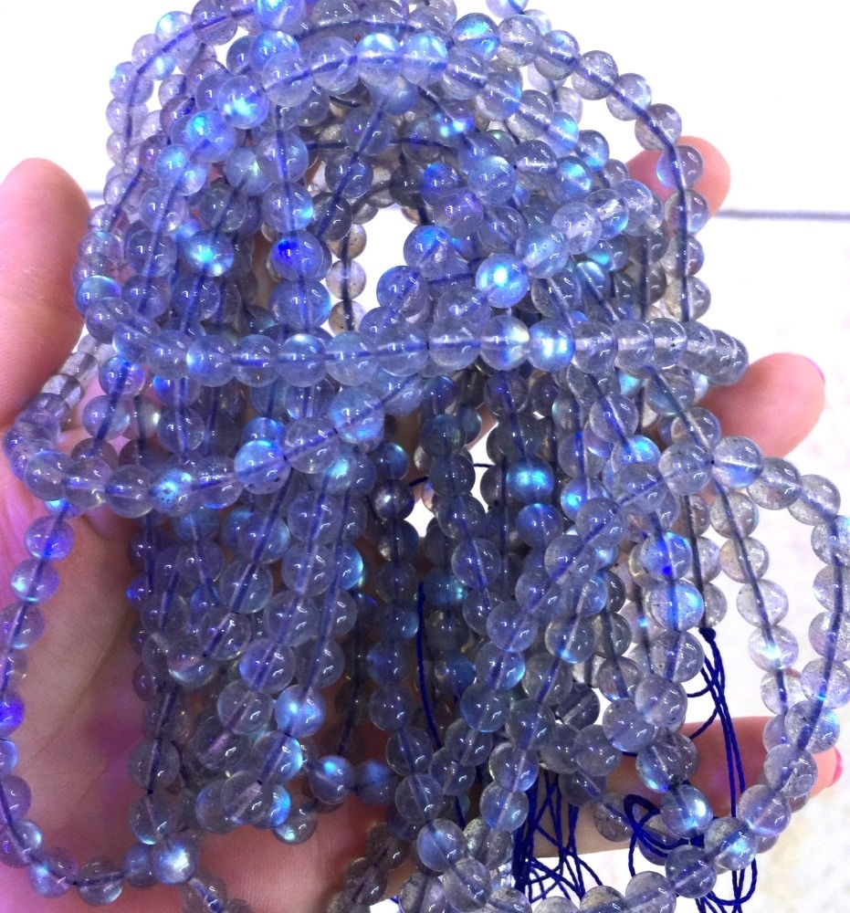 blue light labradorite rough natural semi-precious stone beads frican jewelry beads