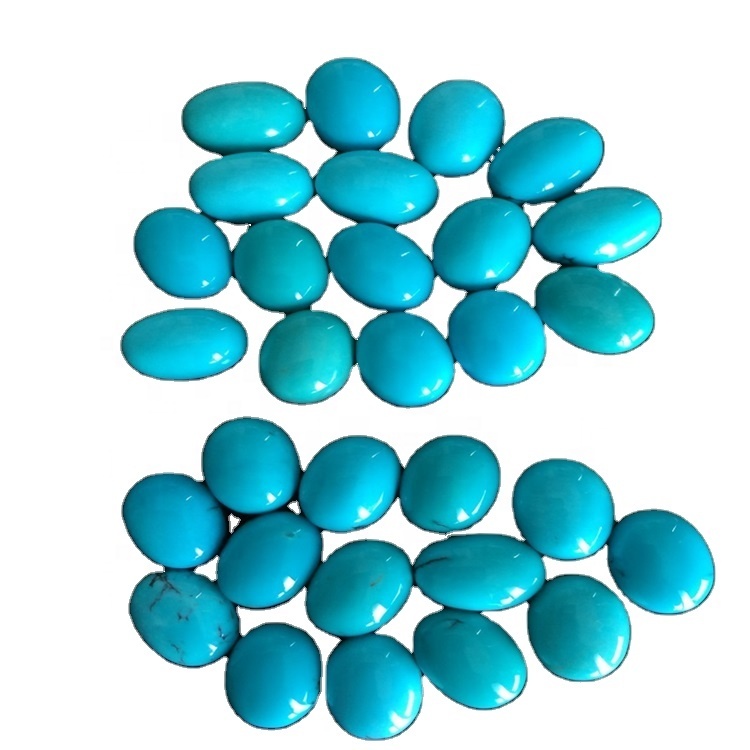 One Oval Shaped 100% Natural Sleeping Beauty Turquoise Cabochon 13x18mm
