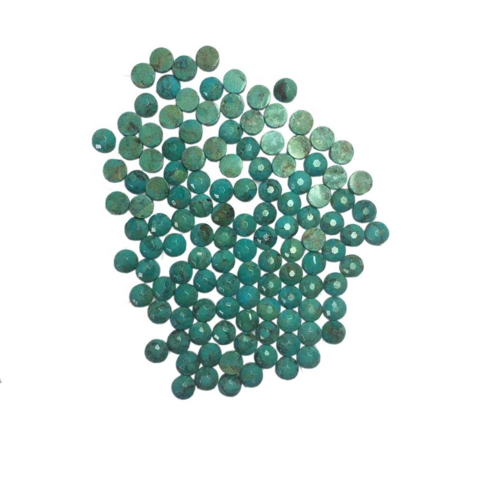 genuine semis precious Turquoise round shape 6mm cabochon