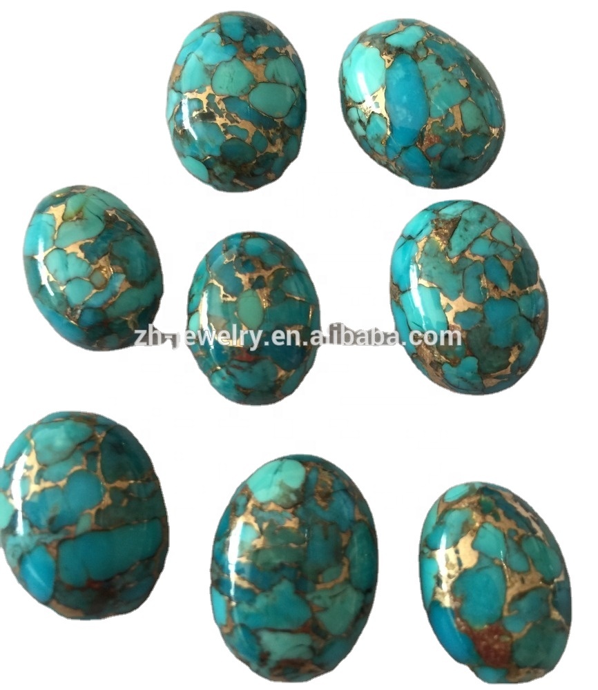 Zh juwele | Beste groothandel Turquoise CaboChons Verskaffer 8