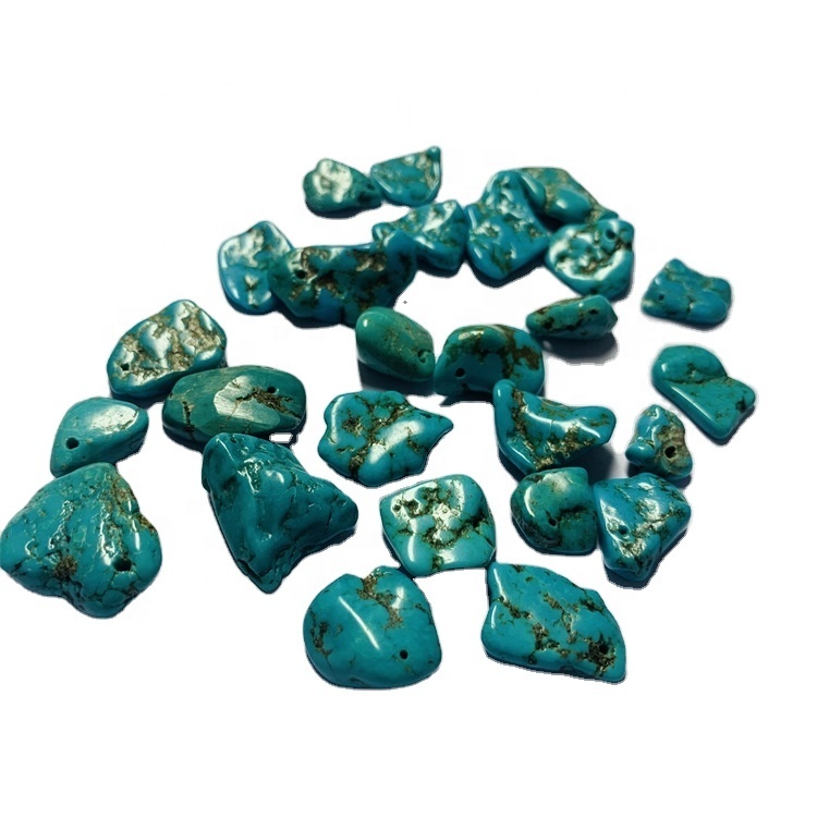 Natural Turquoise Nugget Gemstone Beads 3-20mm for jewelry making