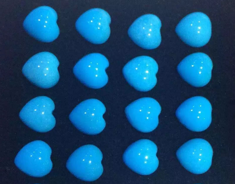 Turquoise Heart Shaped Beads for Jewelry