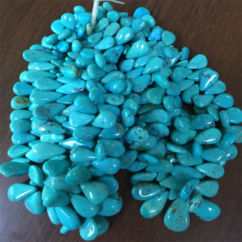 Genuine Turquoise Teardrop Beads | Zh