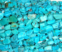 Turquoise Pillow Beads for Jewelry Making