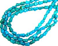 Natural Turquoise Dog Bone Beads