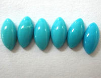 Natural Turquoise Navette Cabochon