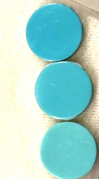 Turquoise Oblaten cabochon, flat turquoise stones
