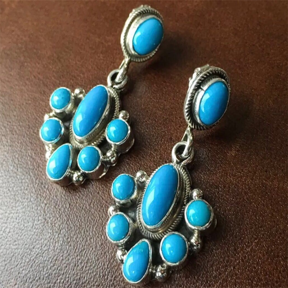Natural Turquoise Earring, Turquoise Earring jewellery