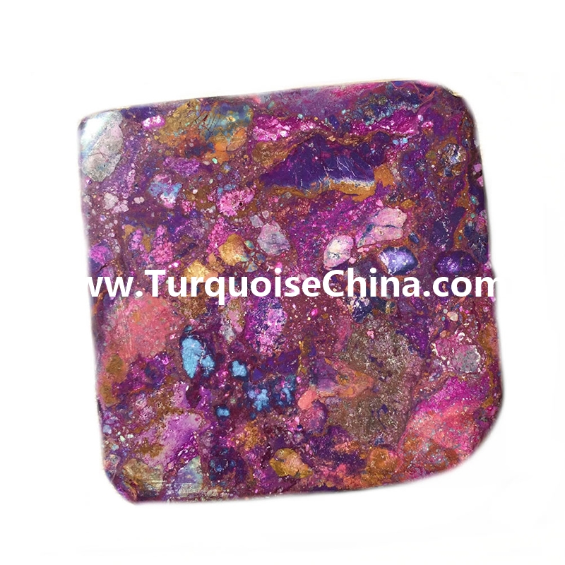 Purple Compressed Genuine Natural Rough Turquoise Bricks