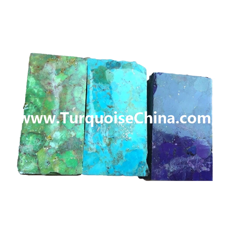 Fine Gemstones Block Brick Rough Blue Natural Turquoise Gemstonee