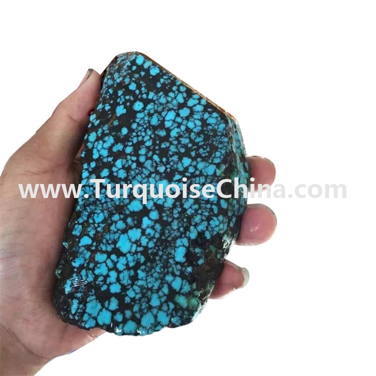 Dark bule naturally turquoise rough material make wholesale