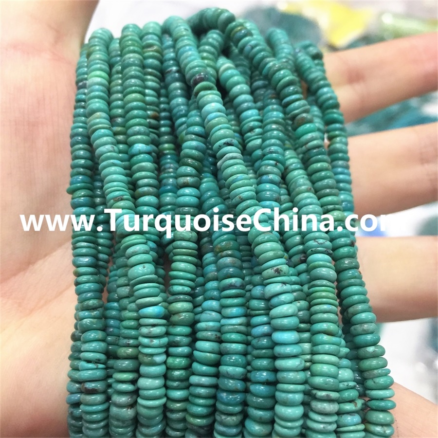 Naturally 100% genuine turquoise gemstone jewelry & turquoise Abacus Beads