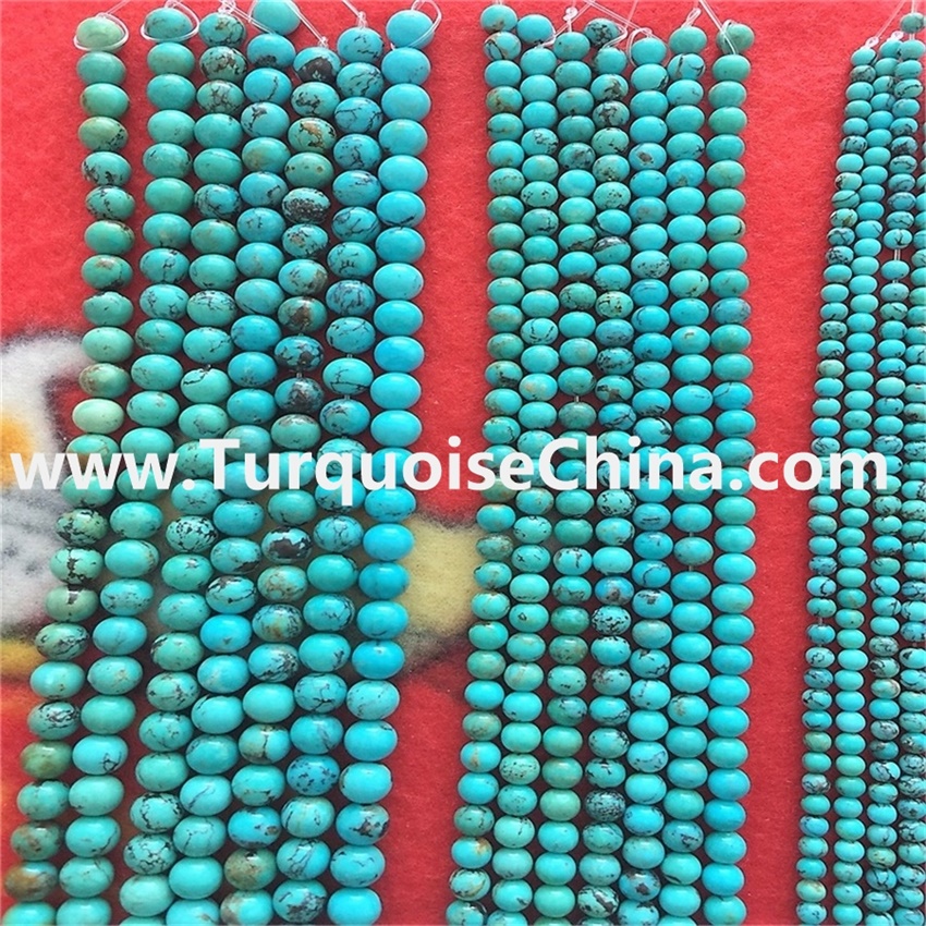 Natural bule green color turquoise round beads Turquoise stones Accessories Wholesale